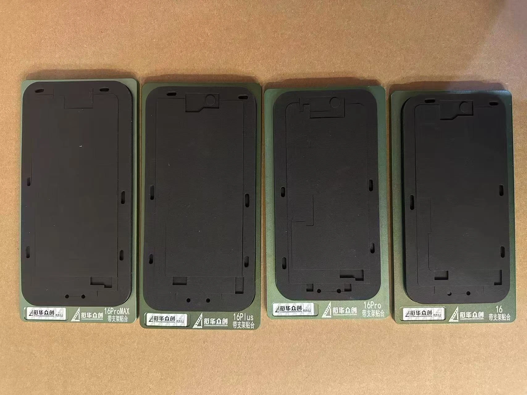 XHZC OCA Форма для позиционирования ламинирования для iPhone X 12 13 14 15 16 Pro Max Модуль выравнивания ЖК-экрана с резиновой накладкой в рамке