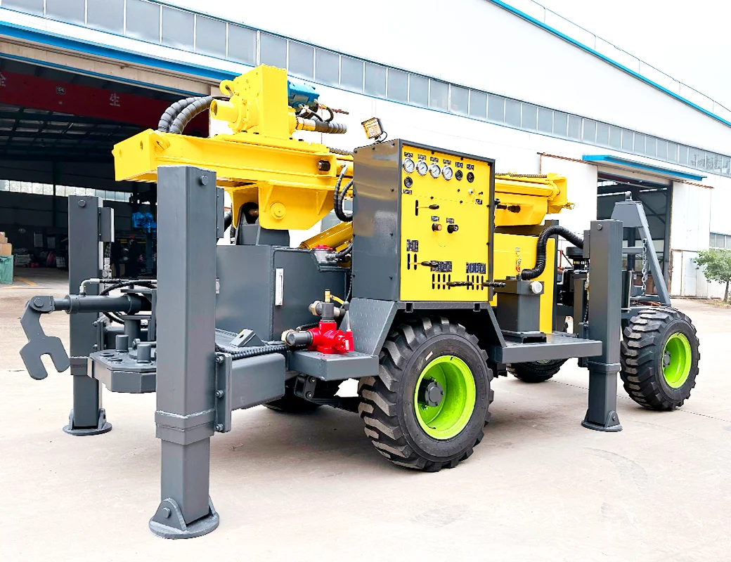 Customized Portable Diesel Small Pneumatic Water Well 200m Borehole Drilling Machine Deep Well Rotary Drilling Rig