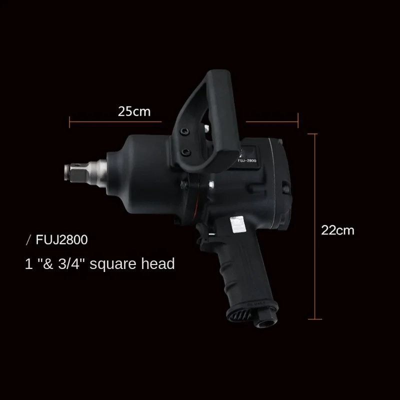1842Industrial Grade Pneumatic Air Wrench 2800N-M High Torque 4600Rpm Impact Wrench for Auto Repair Fuj2800