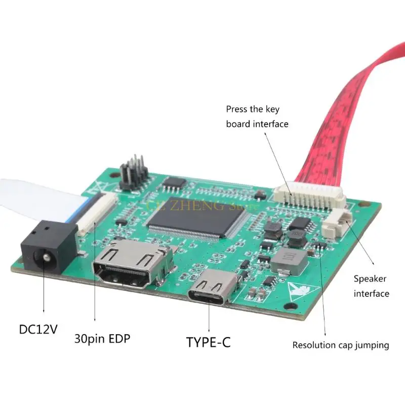 E56B Multi Resolution EDP LCD Driver Board voor 10-17.3 inch schermen geen programmering vereist zeer temperatuurbestendig
