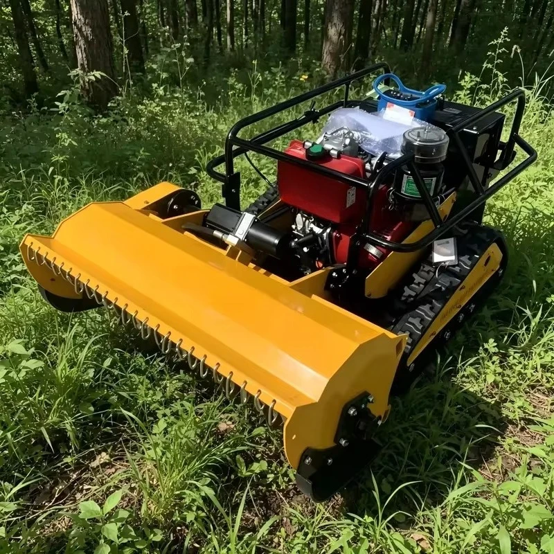 Agricultural 800mm 1000mm Remote Control Flail Mower RC Tracked Mower for Orchard Garden and Farm Use CE