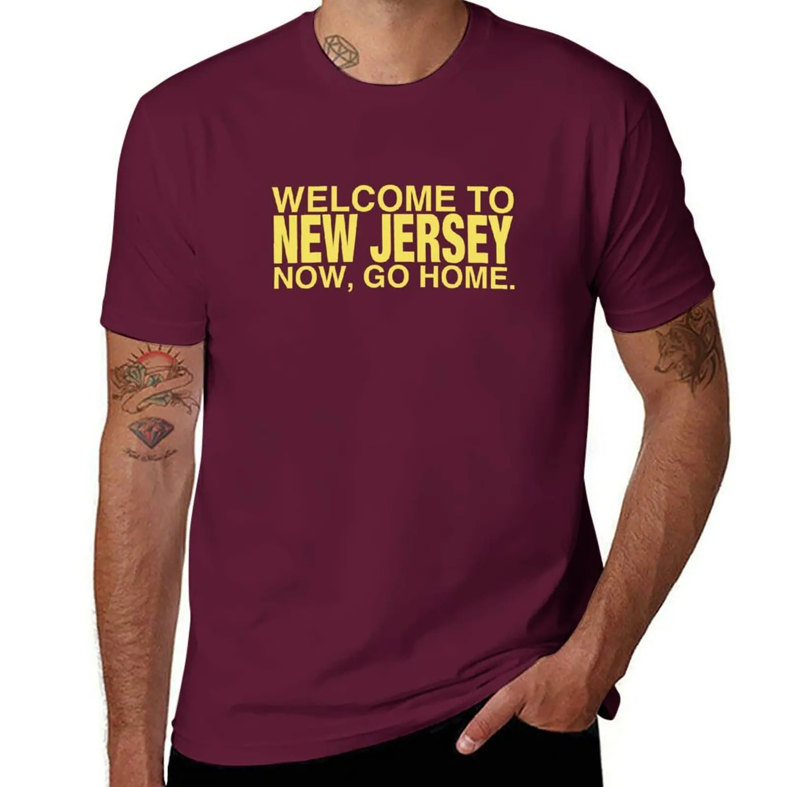 

2025 new model Welcome to New Jersey now go home T-Shirt vintage clothes quick-drying quick drying summer top mens t shirts pack