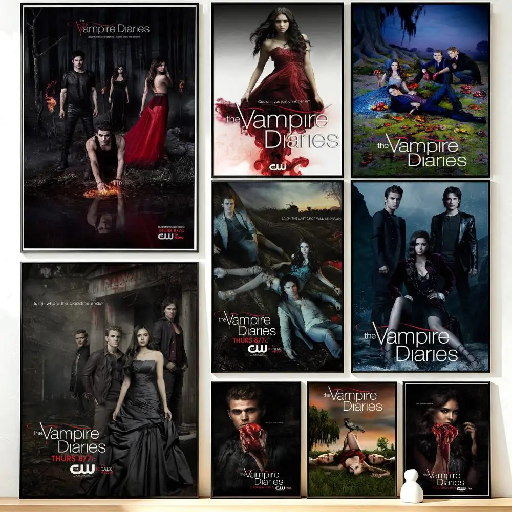 Modern Aesthetic Wall Art Poster series The Vampire Diaries Poster for Office Home Decor Interior Large Wall Picture Print