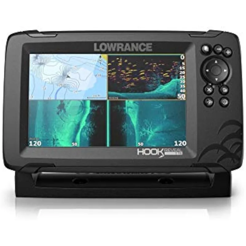 

Lowrance Hook Reveal 7 Inch Fish Finders with Transducer, Plus Optional Preloaded Maps