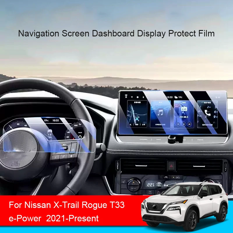 

Автомобильный GPS-навигатор, защитная закаленная пленка для Nissan X-Trail Rogue T33 e-Power2021-2025, наклейка на дисплей приборной панели, аксессуар