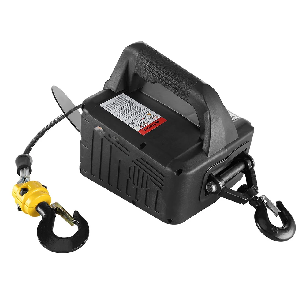 Large 3 in 1 Electric Portable Hoist Winch 7m Lifting height Rope hoist 1500W Rope hoist 1100lbs Hoist Winch