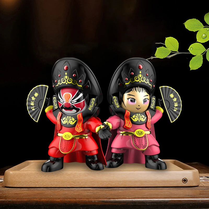 Creative Sichuan Opera Face Changing Dolls China Chinese Style Doll Fortune Faces Change Makeup Crafts Ornament Children's Toy