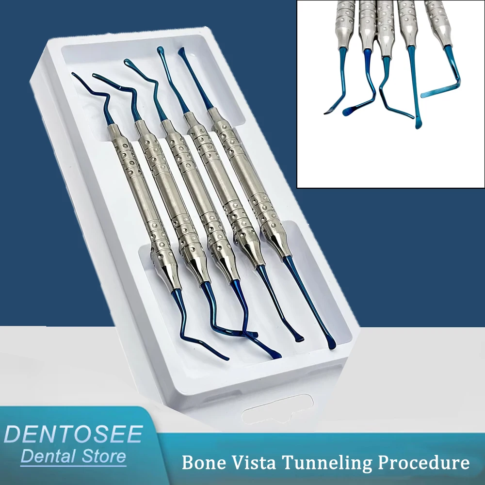 

5Pcs Titanium Dental Periodontal Ligament Separator Set for Vista Bone Tunneling & Implant Procedure