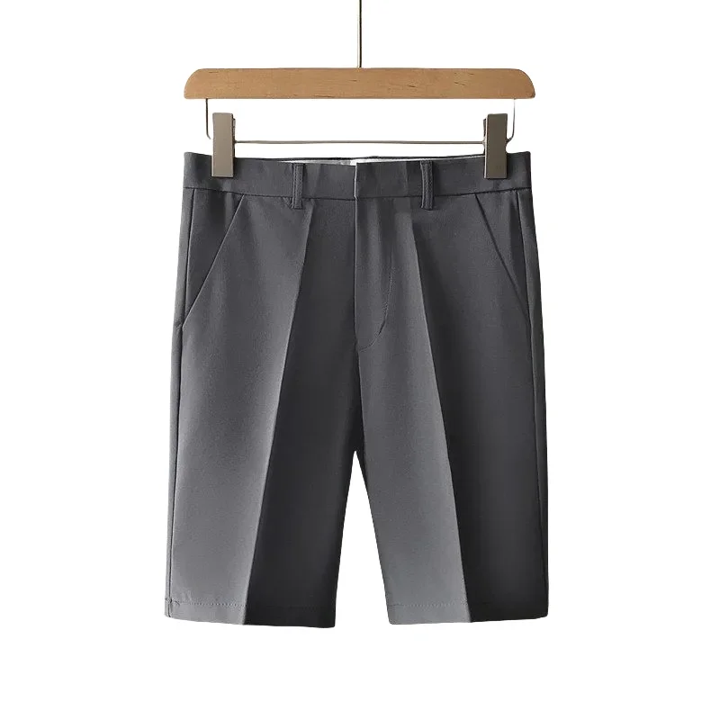 Summer Men Golf Shorts Thin Straight-leg Five-pants Solid Trousers Comfortable Casual Sportswear