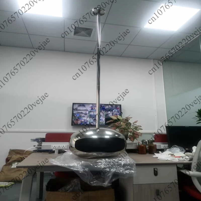 Internet Celebrity Outdoor Flying Saucer Floor-to-ceiling Real Fireplace Decoration Home Villa Heating Lamp view 4