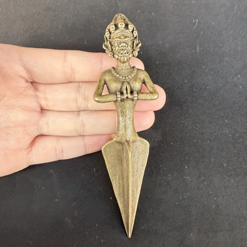Brass vajra ornaments, pendants for personal wear, home decorations, decorative items, small copper ornaments, vajra scepters