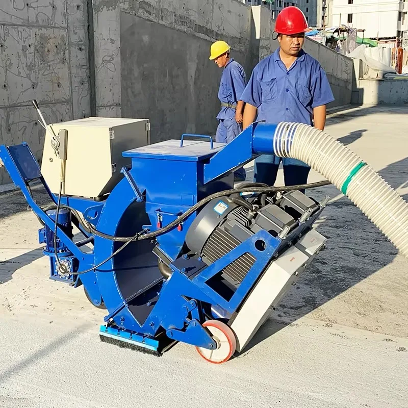 Walk Behind Road Shot Blaster Concrete Floor Surface Cleaning Preparation Equipment