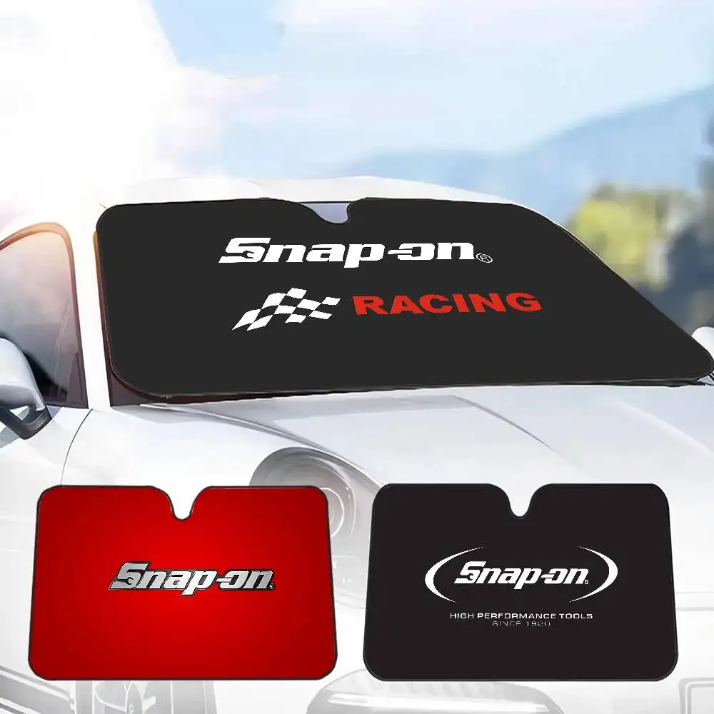 S-Snap On Logo Windshield Sun Shade for Car SUV Truck Front Window Sun Shade Accessory Visor Protector Shield Cover