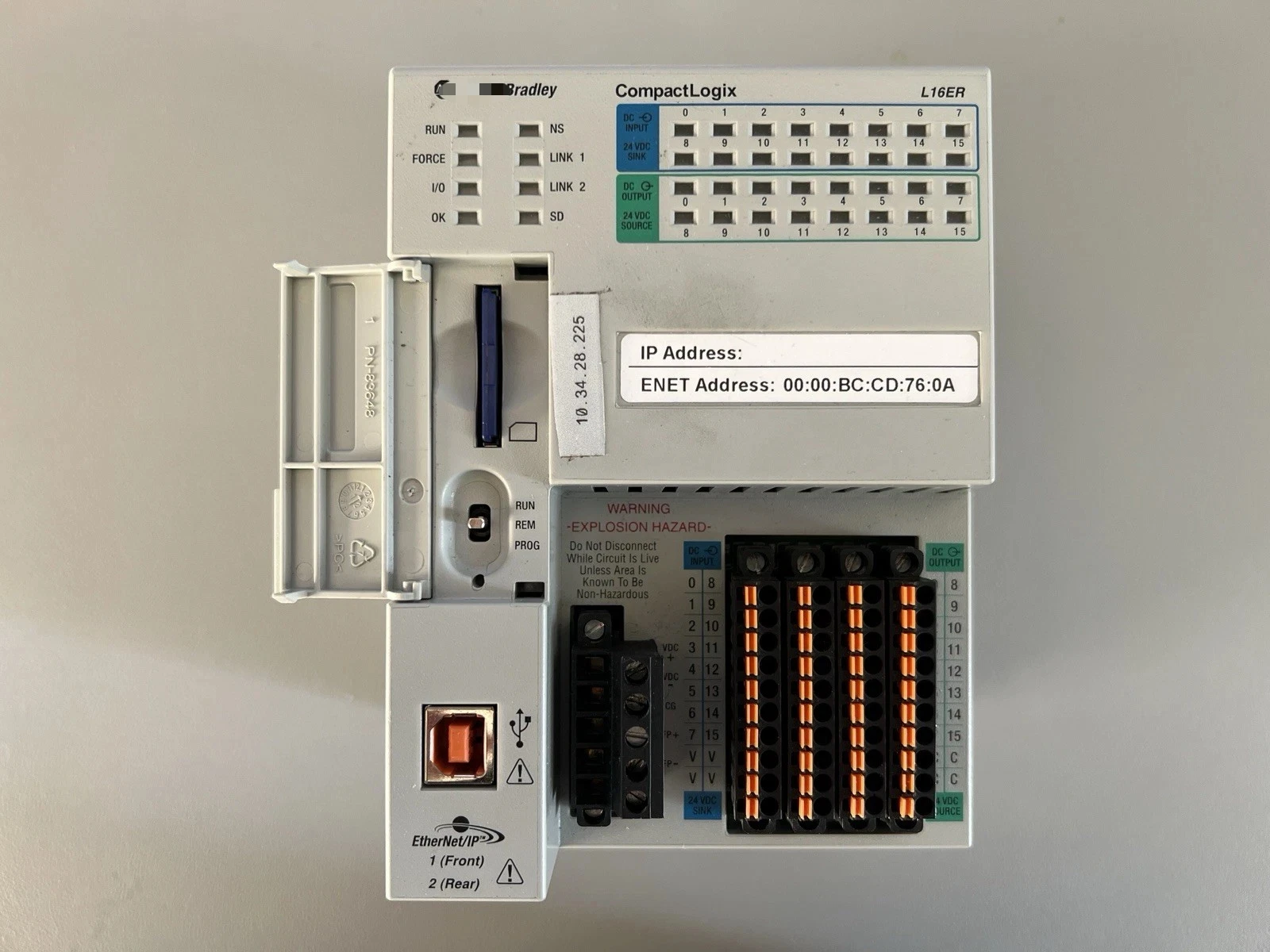 

1769-L16ER-BB1B Контроллер Allen-Bradley 1769-L16ER-BB1B SER A CompactLogix