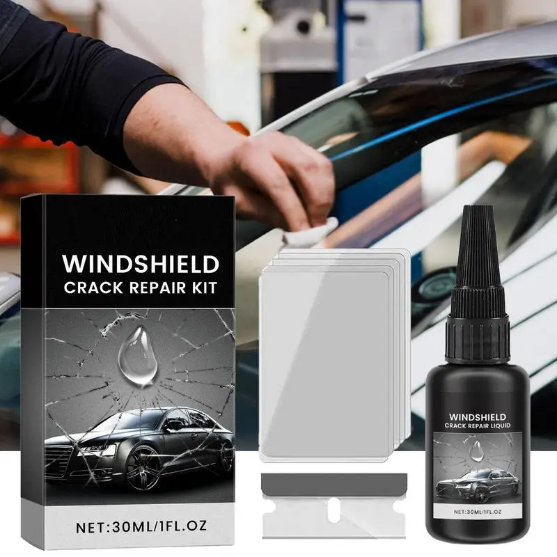 Car Windshield Repair Fluid Windshield Repair Fluid Kit Automotive Multifunctional Windscreen Tool Glue For Fixing Chips