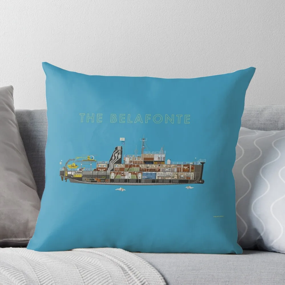 The Belafonte - The Life Aquatic Throw Pillow Ornamental Pillow christmas pillow case Pillowcases Bed Cushions