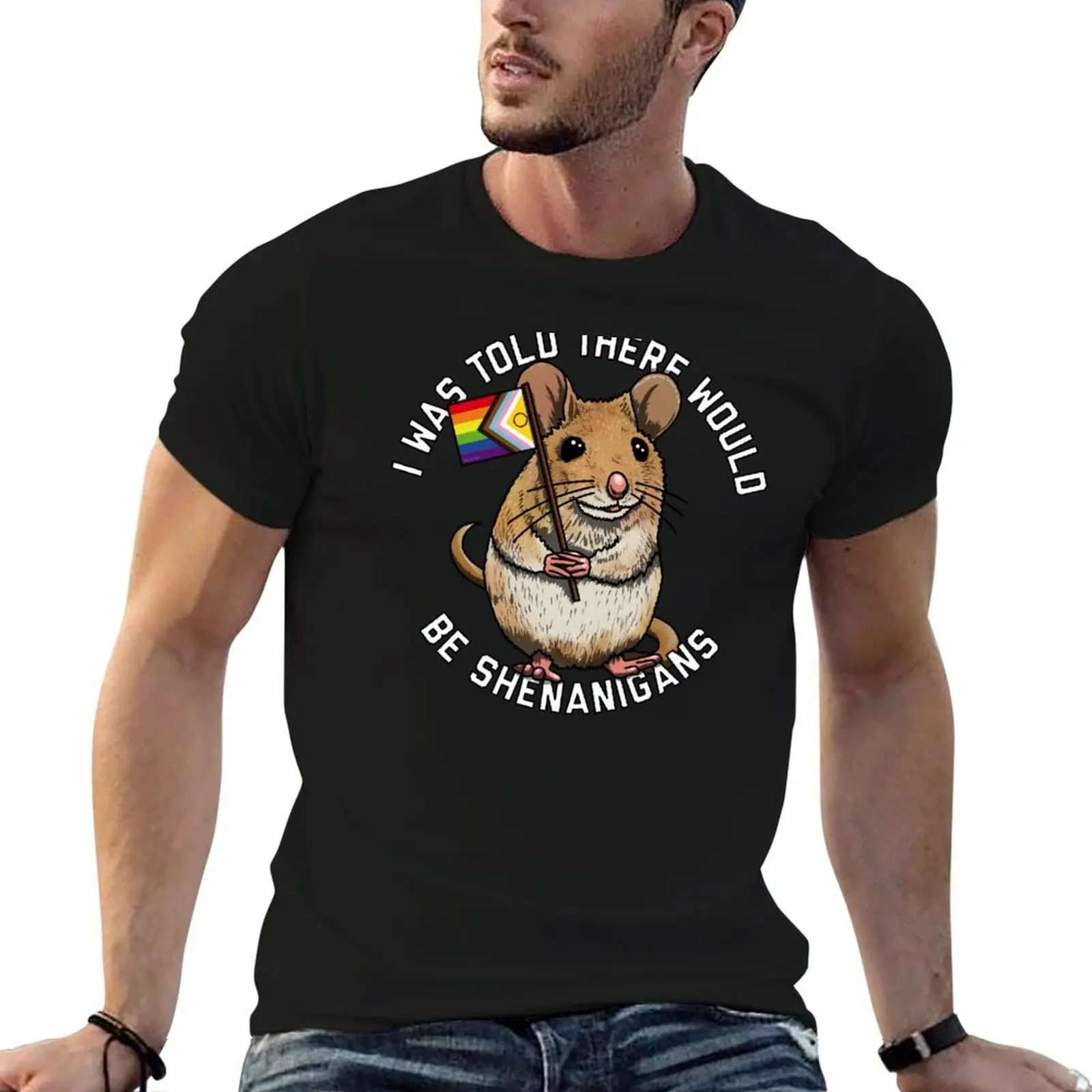 

About t cotton for Shenanigans shirt Told t funny T-Shirt print I shirts custom Was man