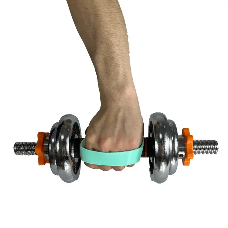 

Silicone Weight Lifting Grip Pads Gloves Non-Slip Palm Protection Hand Grips for Unisex Dumbbell Pull-up Strength Training