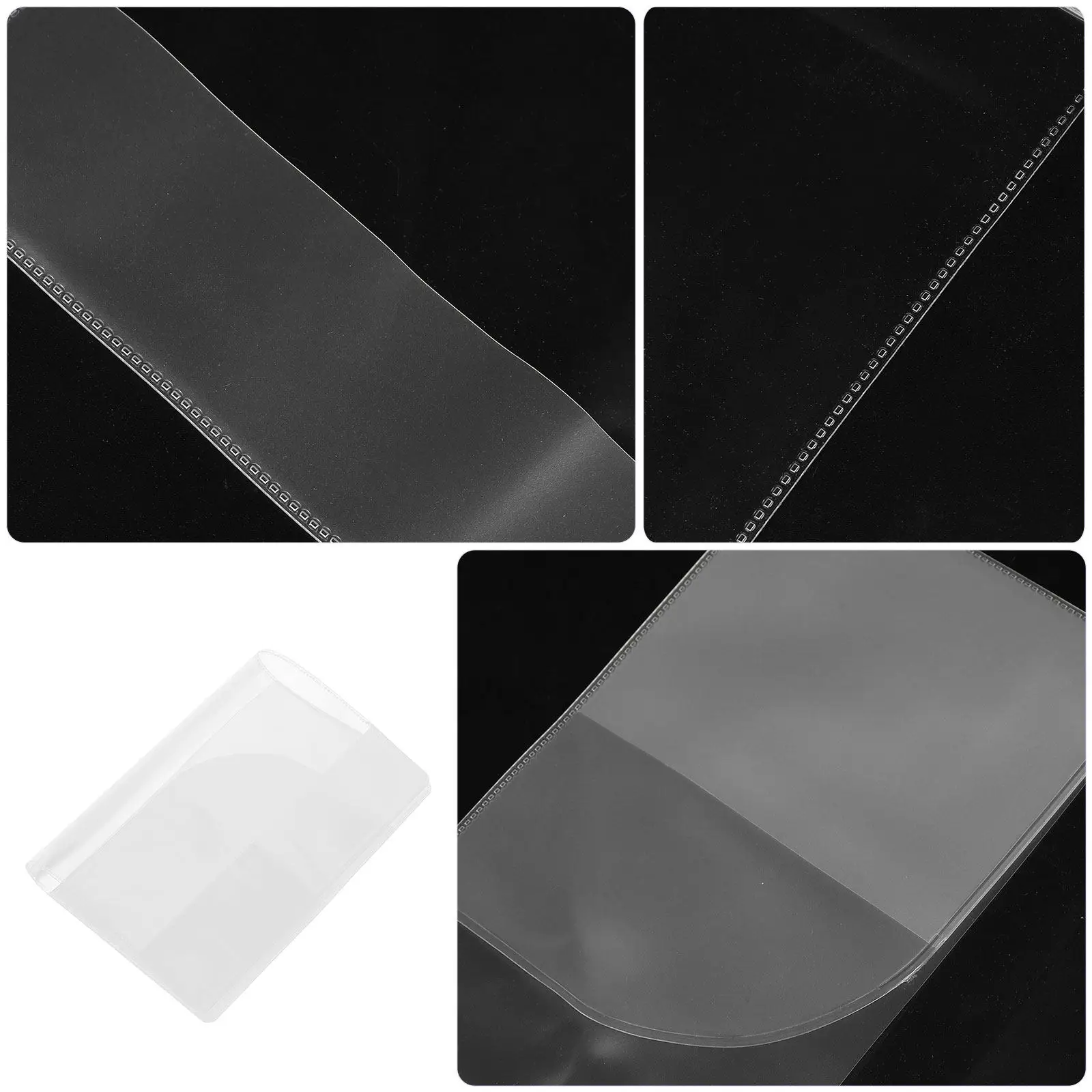 5Pcs Clear Plastic Passport Cover Waterproof Transparent Travel Holder for Airport Checkpoints Passport Organizer Document