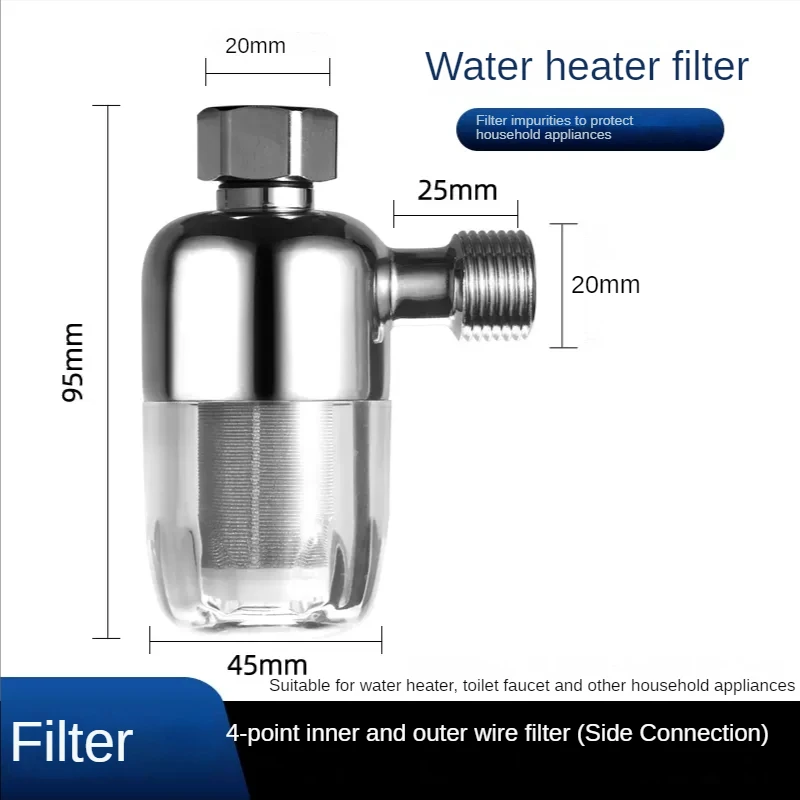 Stainless Steel Water Clean Filtering Anti-scaling Universal Faucet Filters Spray Head for Household Bathroom Shower Accessories