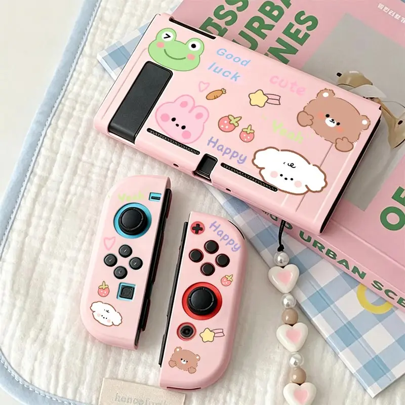 Ultra-slim Shock-absorbing Case Anti-Scratch Shell Protector TPU Split Protective Case for Nintendo Switch NS Game Console