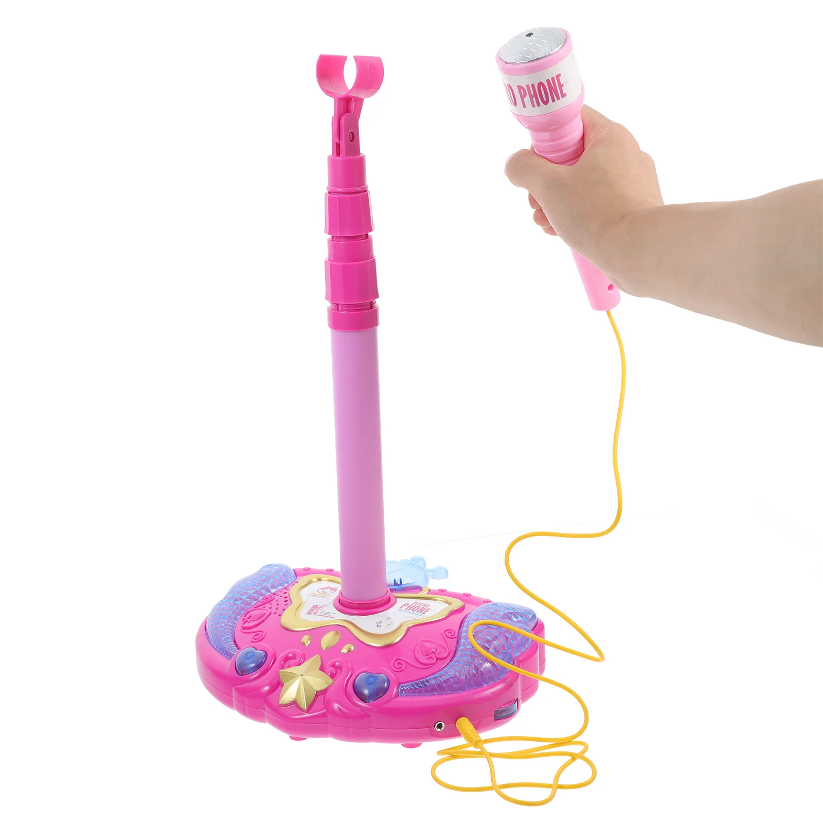 Kid Microphone Toy Early Educational Karaoke Toy Singing Toy for for Girl Boy (Pink, Without )