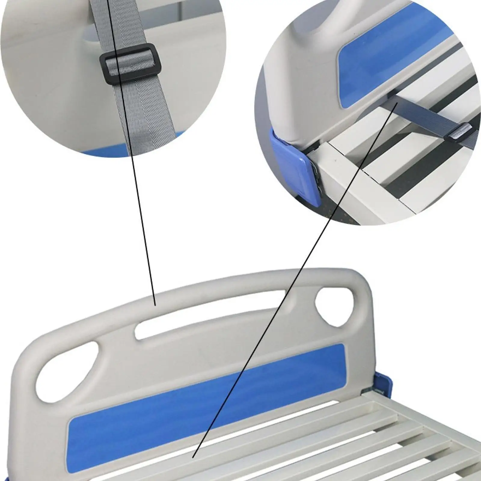 Sit Up Helper Bed Ladder Assist Rope Lifting Strap Multiple Handles for Seniors in Home Bedroom