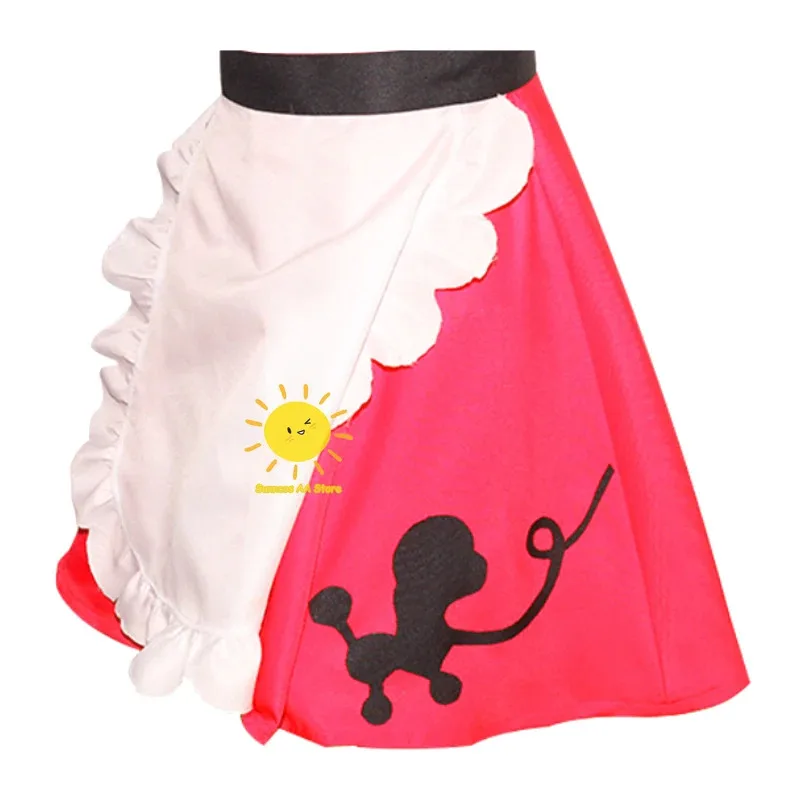 2025 11 애니메이션 호텔 Hazbin 코스프레 의상 빨간 드레스 앞치마 Niffty 할로윈 카니발 파티 Cos Adult Wome