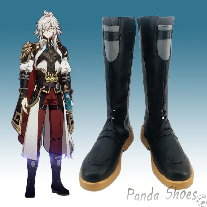 

Honkai Star Rail Jing Yuan Cosplay Shoes Anime Game Cos Long Boots Jingyuan Cosplay Costume Prop Shoes for Con Halloween Party