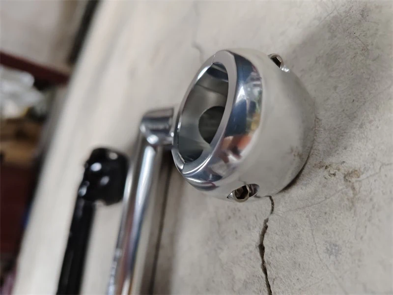 Rohrdurchmesser 31,8 mm/22,2 mm Fixed Gear Fahrrad Schwanenhals Vorbauten Single Speed Fahrrad Aluminiumlegierung Schwarz Silber Vorbaellänge 150 mm – Detail 6