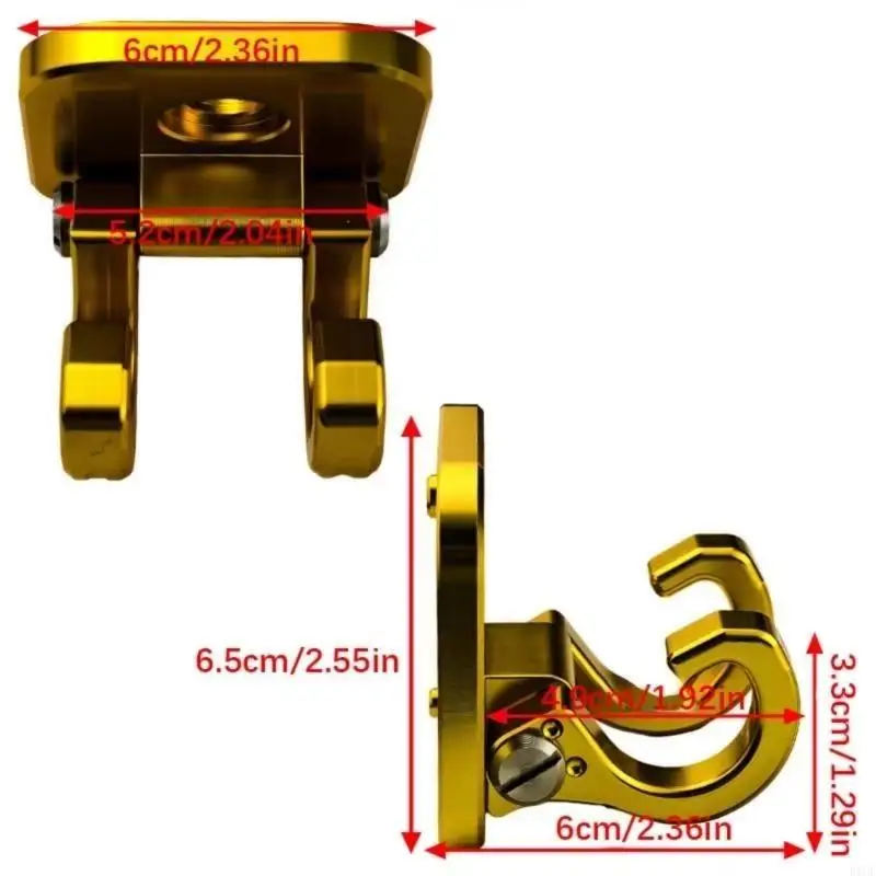 Luggage Hook CNC Aluminum Giorno 125 Scooter Carrier Practical Bag Hanger for Urban Riders