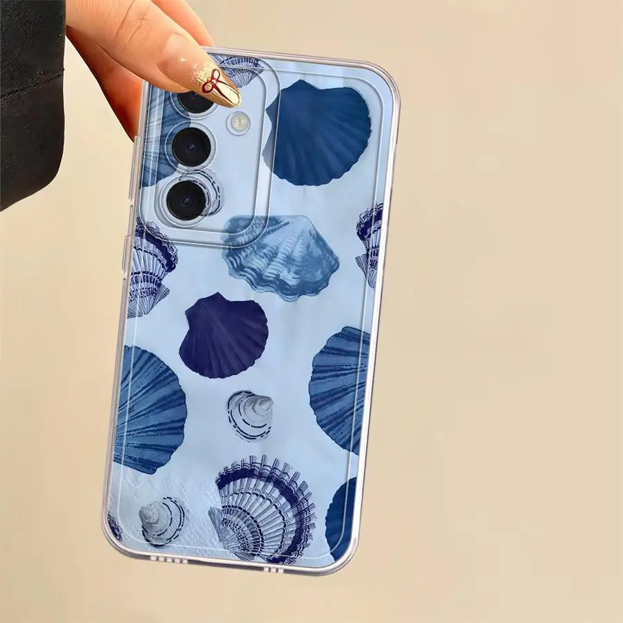 حافظة لهاتف سامسونج جالاكسي A14 A16 A13 A71 A72 A25 A34 A73 A22 A15 A12 A35 A35 غطاء شفاف #5