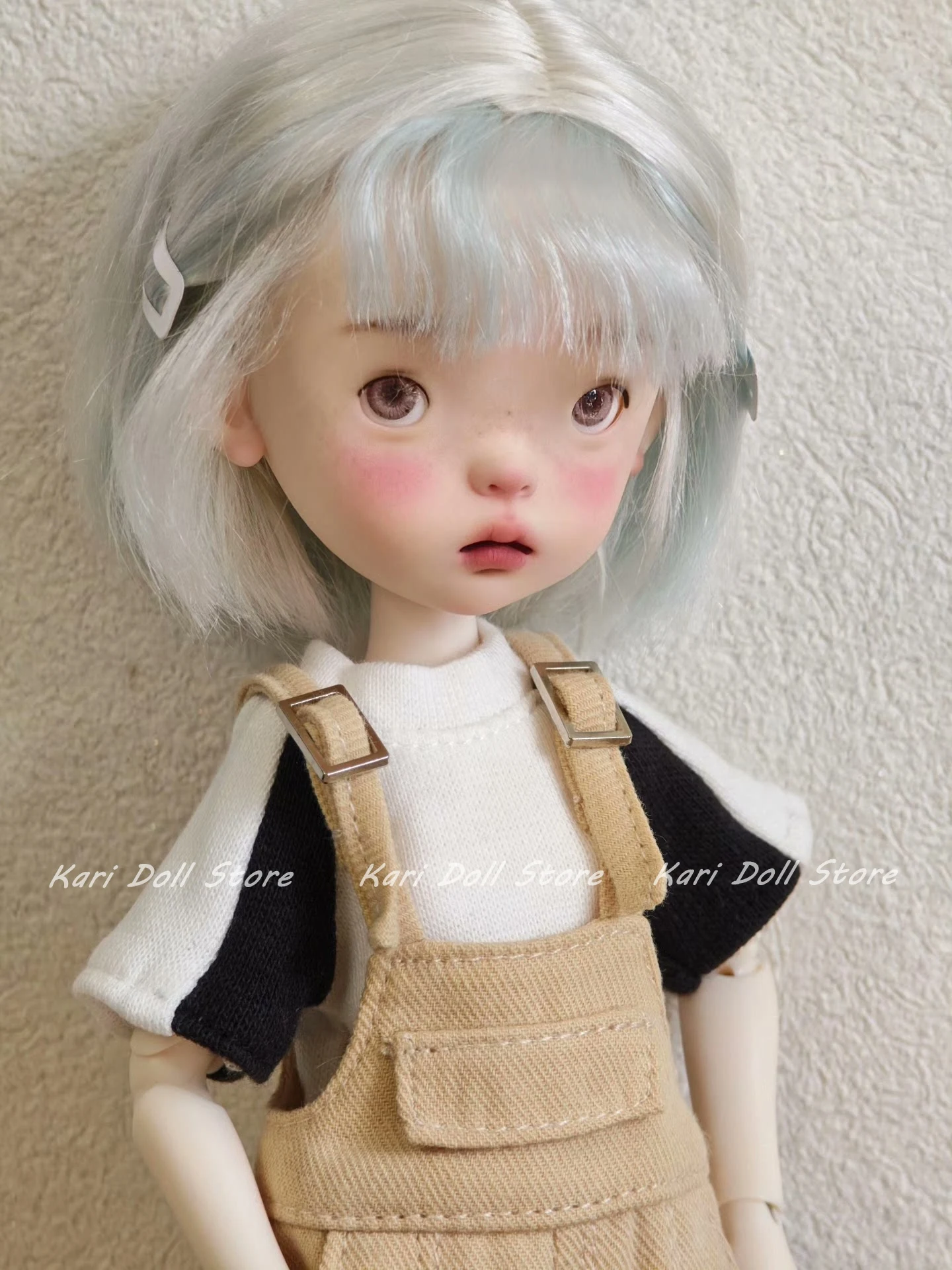 Kari-Puppenkleidung und Röcke Kleiner, frischer beige Latzanzug für Landazz Landoudou Doll