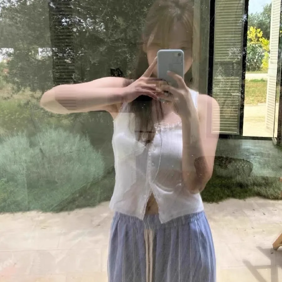 

Утягивающий кружевной жилет с поясом на бретельках TheBarnnet Pure Desire Sle из смеси хлопка, женская модная летняя верхняя одежда, повседневный цвет