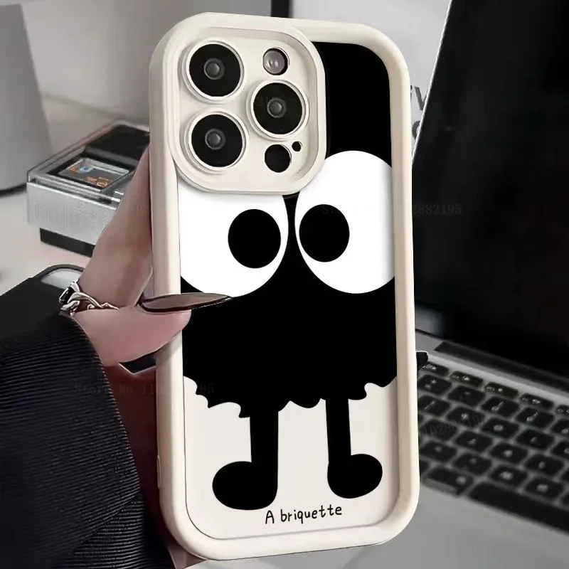 For Xiaomi 13T 12T 13 12 11 Lite 5G NE 12X 12S POCO X5 X4 GT F3 F4 F5 Pro Case Cartoon Big Eye Eggette Soft TPU Silicone Cover