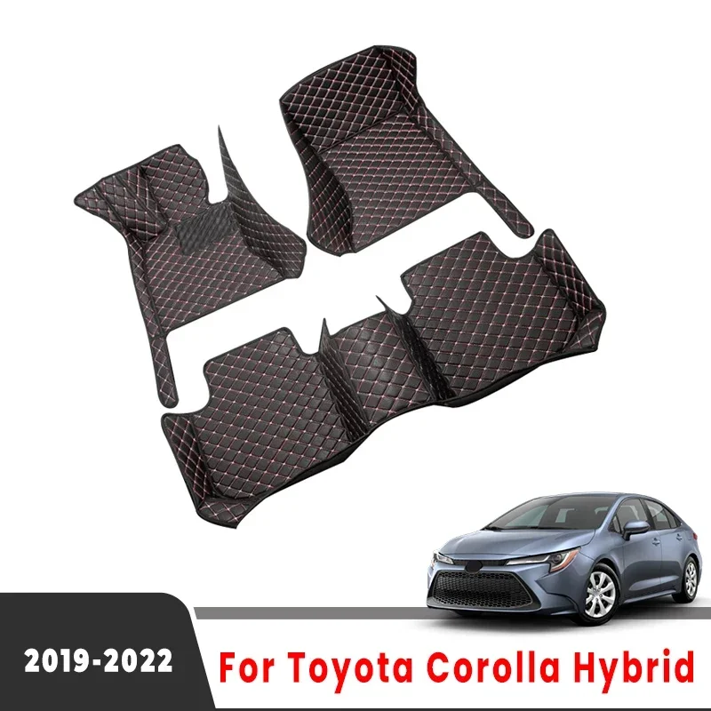 For Toyota Corolla Hybrid 2024 2023 2022 2021 2020 2019 Car Floor Mats Interior Accessories Leather Waterproof Replacement Cover