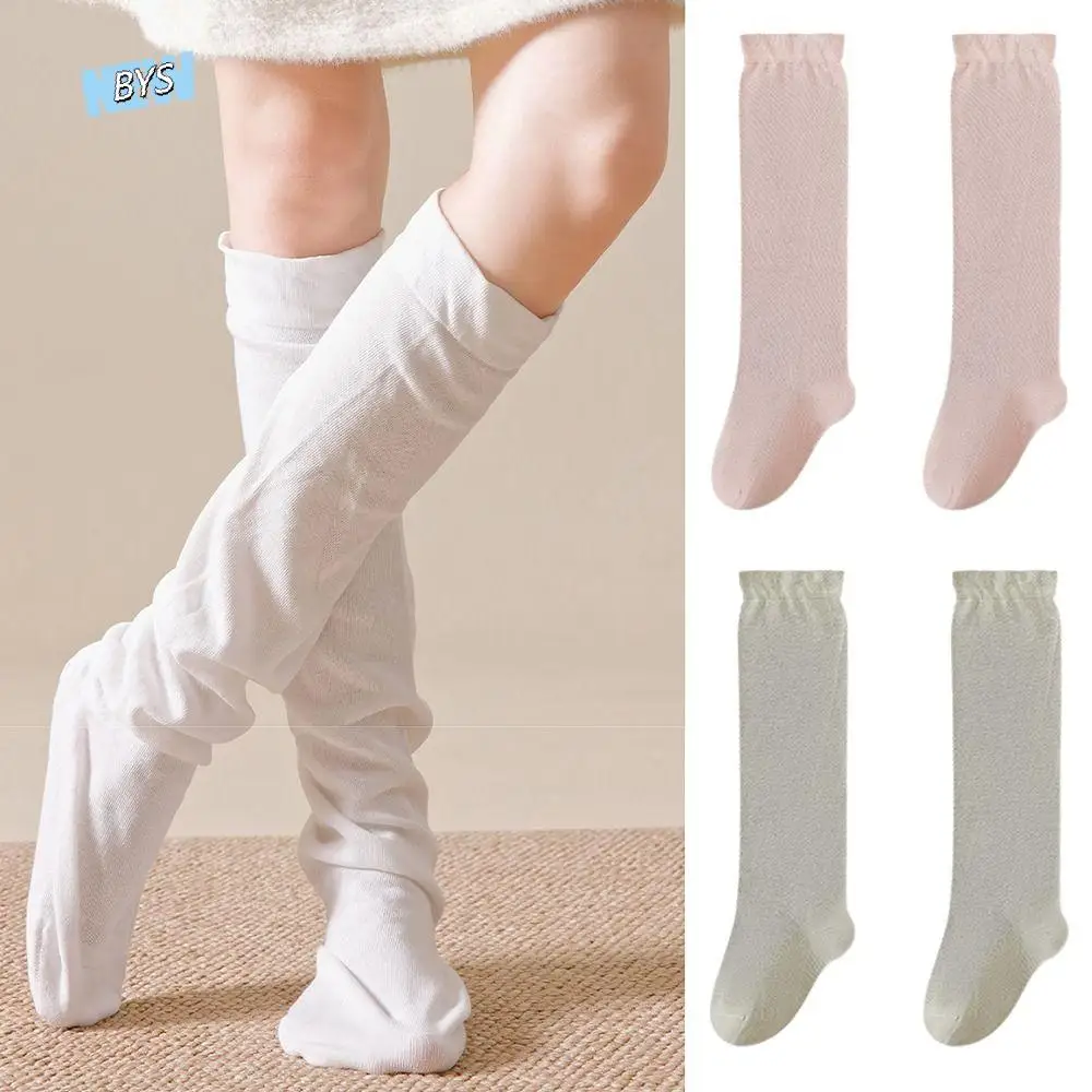

Loose Fit High Tube Sleep Socks Comfortable Fabric Thickened Warm Stockings Enhance Sleep Plain Color Women's Floor Socks