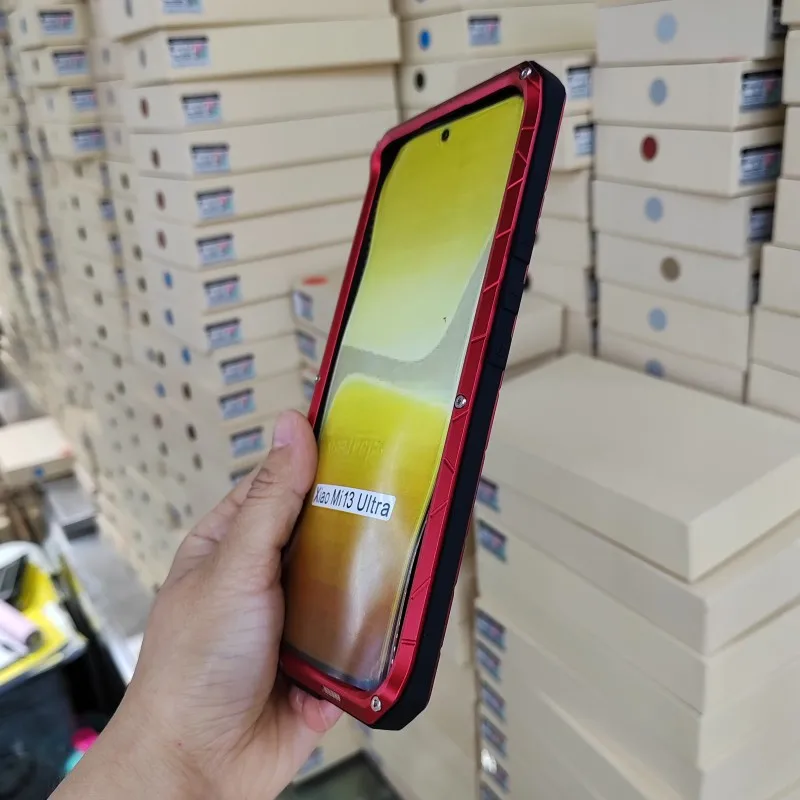 Imatch For Xiaomi 13 Ultra Hard Aluminum Metal Silicone Heavy Duty Protection Cover For Mi 13 Ultra Shockproof Shell Phone Case