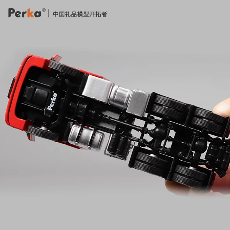 

Perka масштаб 1:64 бортовой прицеп из сплава, имитация модели автомобиля, статическая коллекция, украшенные праздничные игрушки, сувенирный подарок