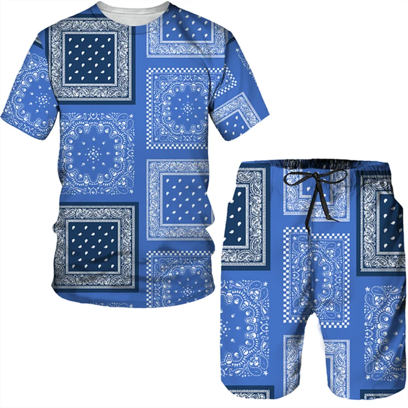 Kids Sets Graffiti Ethnic Style 3D Print Kids Sets Fashion TShirts Beach Board Shorts Swimwear Tees Tops Boy Girl Suits Clothes