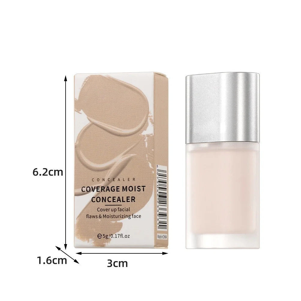 Concealer Liquid Foundation Long Lasting Moisturizing Delicate Concealer Cream Cover Acne Dark Circles Face Makeup 4Color