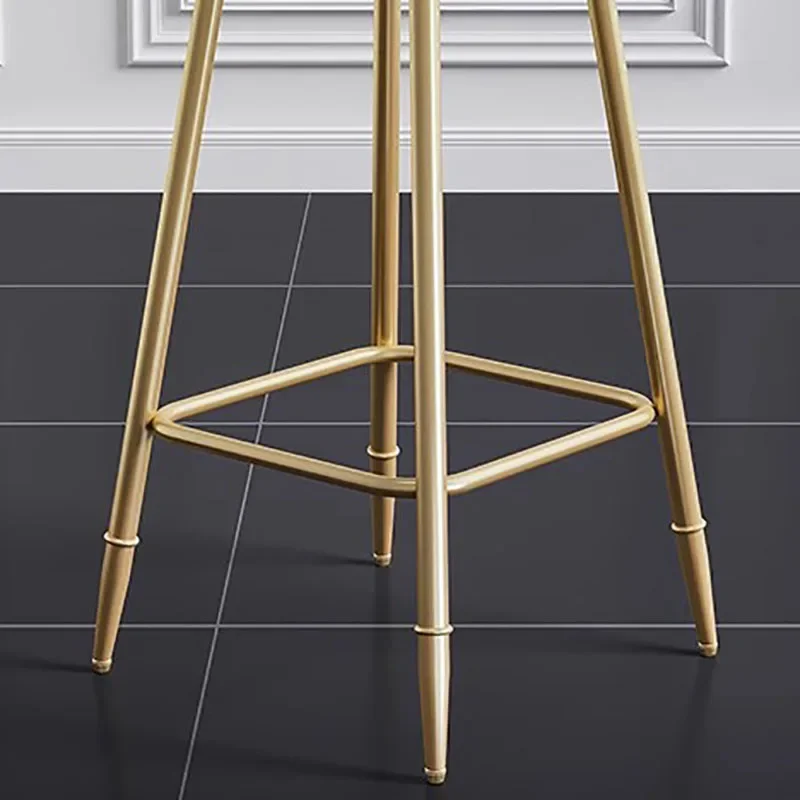 

Gold Bar Chair Round Modern European Vintage Design Dining Counter Height Chairs Kitchen Bar Stools Taburete Cocina Furniture