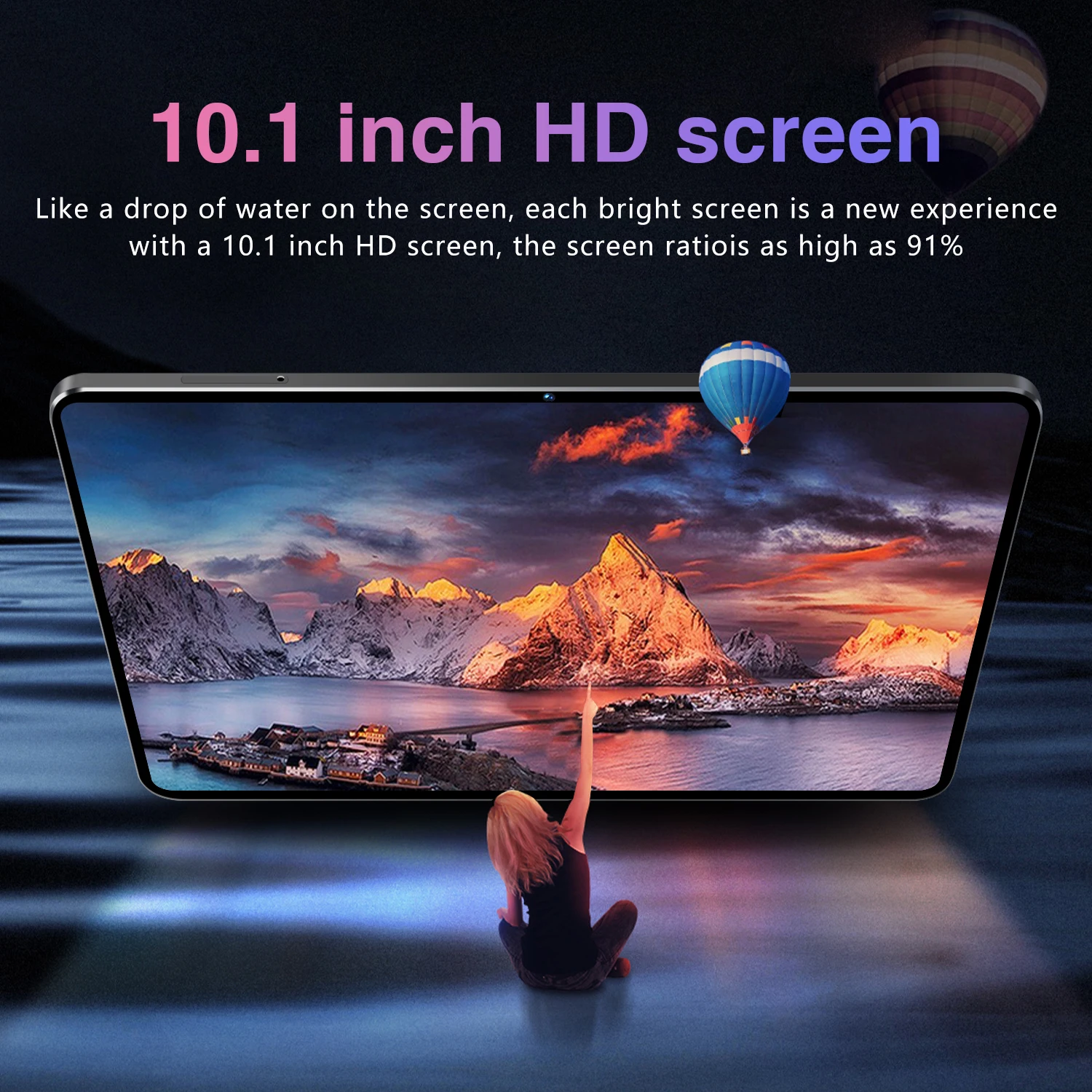 New 10.1 Inch Original Google Tablet Pc Octa Core 6GB RAM 128GB ROM Android 15 Dual SIM 4G Phone Call Full HD Tablets 6000mAh