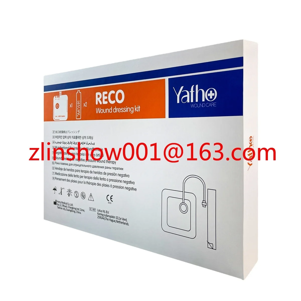 2025 disposable NPWT System Negative Pressure Wound Therapy System Silicone Dressing 10X20cm
