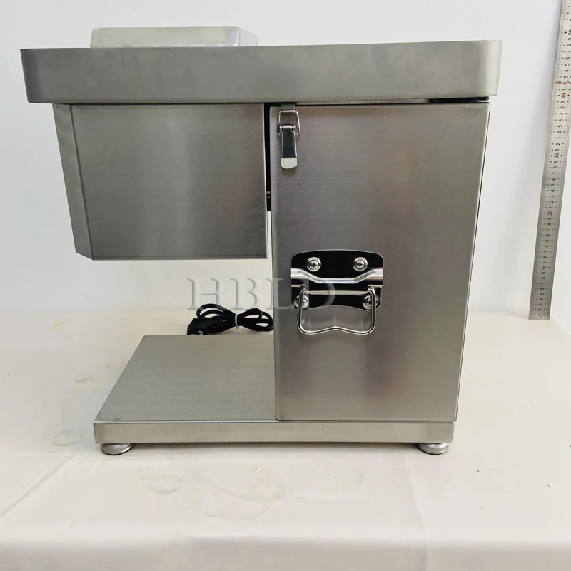 Commercial Electric Meat Cutter 1500W Fully Automatic Stainless Steel 3mm Thickness for Kitchen Home Use Vegetable Shredder