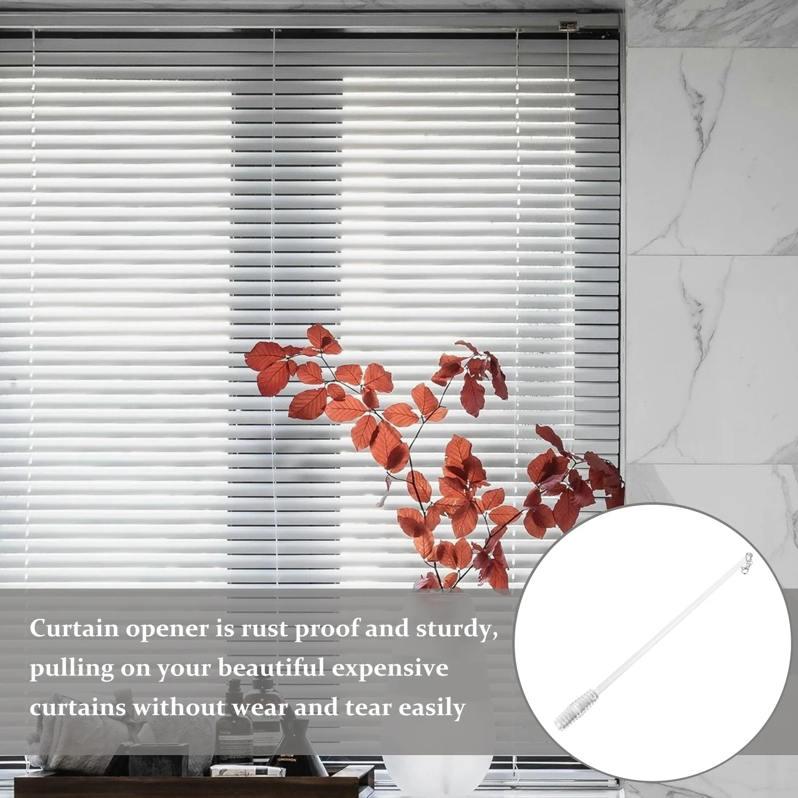 Przycisk Automatyczny pręt do zasłon Białe zasłony Różdżka do zasłon 555X28CM Pręty do draperii ze stopu aluminium
