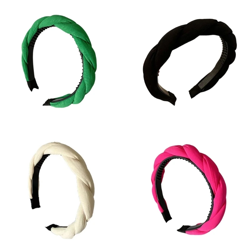 

Sponge Padded Headband Braid Headband Spa Headband Wash Face Skincare Headband Yoga Sweatband Headband Braid Hair Hoop