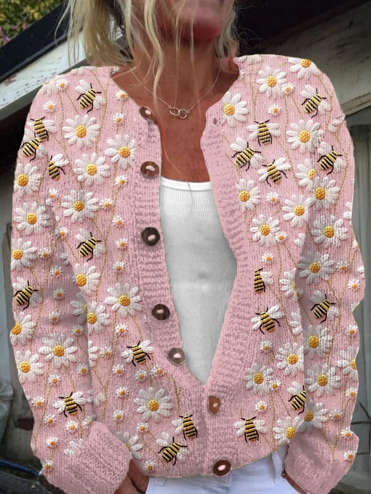 

Autumn Winter Knitted Cardigan Women Sweater Vintage Sweaters Knit Top Fashion Casual Chic Jumpers Streetwear Gift