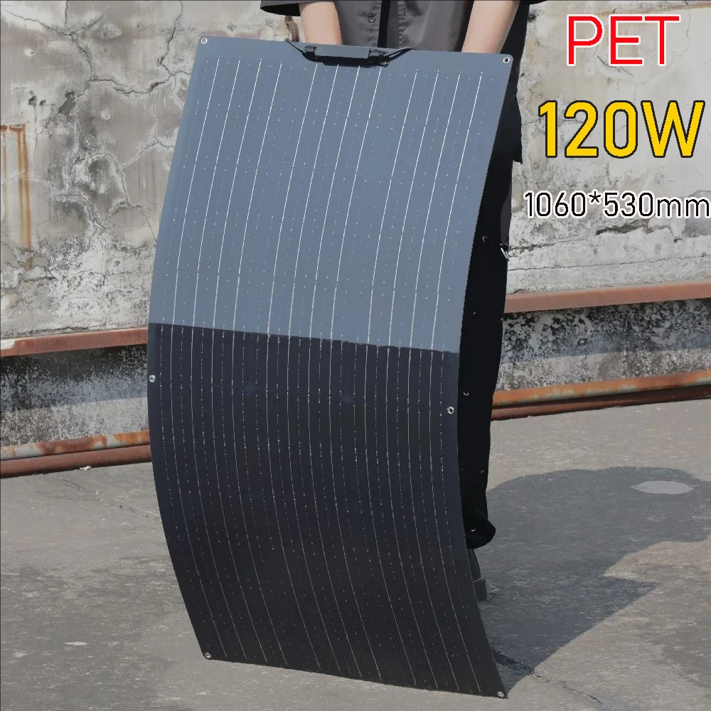 12 فولت الألواح الشمسية ETFE PET 150 واط 140 واط 120 واط 100 واط 95 واط 80 واط مرنة الضوئية لوحة 12 فولت شاحن بطارية العربة RV سقف وحدة الطاقة الشمسية