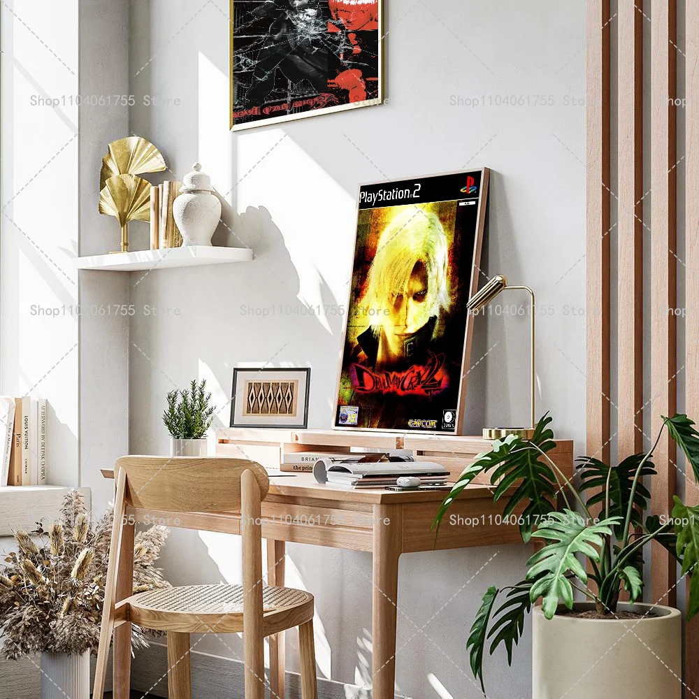 1 قطعة لعبة D-Devil M-May Cry-S المشارك ذاتية اللصق الفن ورق مقاوم للماء ملصق مقهى بار غرفة جدار ديكور #4